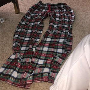 gap plaid pj pants